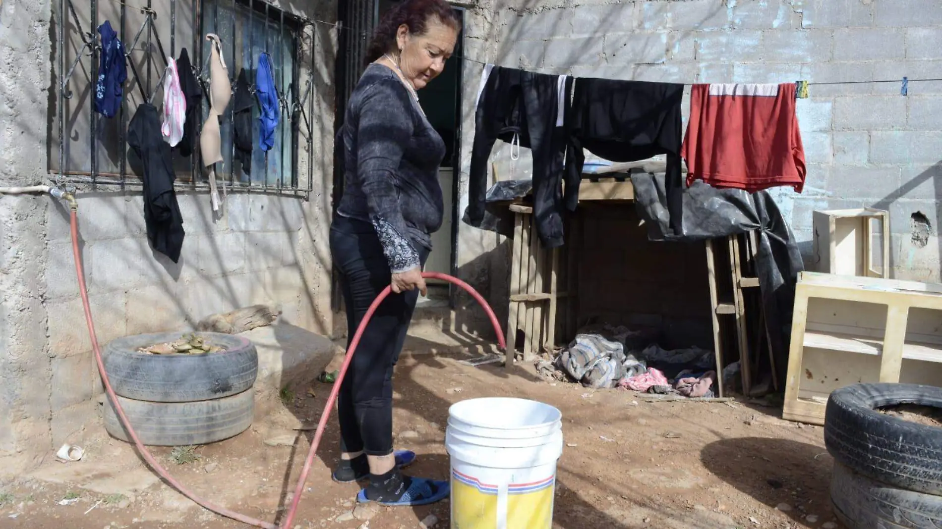 falta de agua